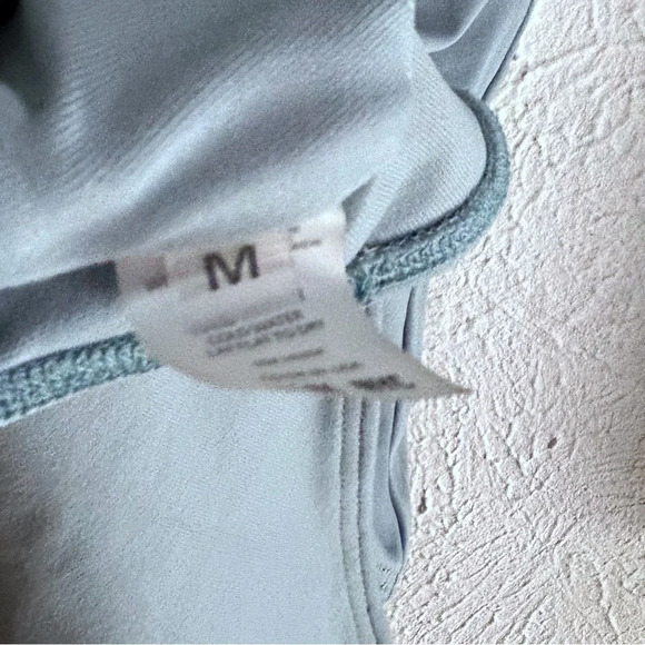 Alix NYC Jules Deep V-Neck Long Sleeve Bodysuit Blue Sz Medium - Picture 7 of 8